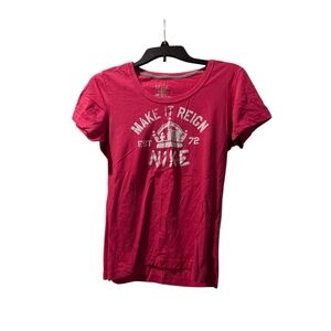 Nike Women's Red Graphic Tee